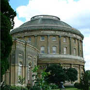 The roof of the Rotunda is a graceful and magnificent dome, crowned with an elliptical stone balustrade.