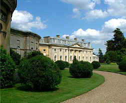 An unusual, country house, Ickworth in Suffolk, North East England.