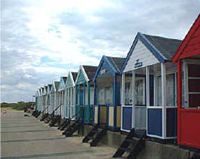 One of Southwold's claims to fame, is the very pretty row of brightly coloured beach huts, that stretch out along the promenade.