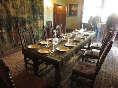 Great Parlour set for dinner