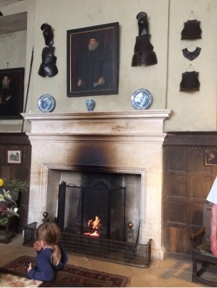 The great fireplace in the Great Hall at Chastleton House